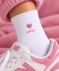LOVÉA Icon Heart sokk i rosa